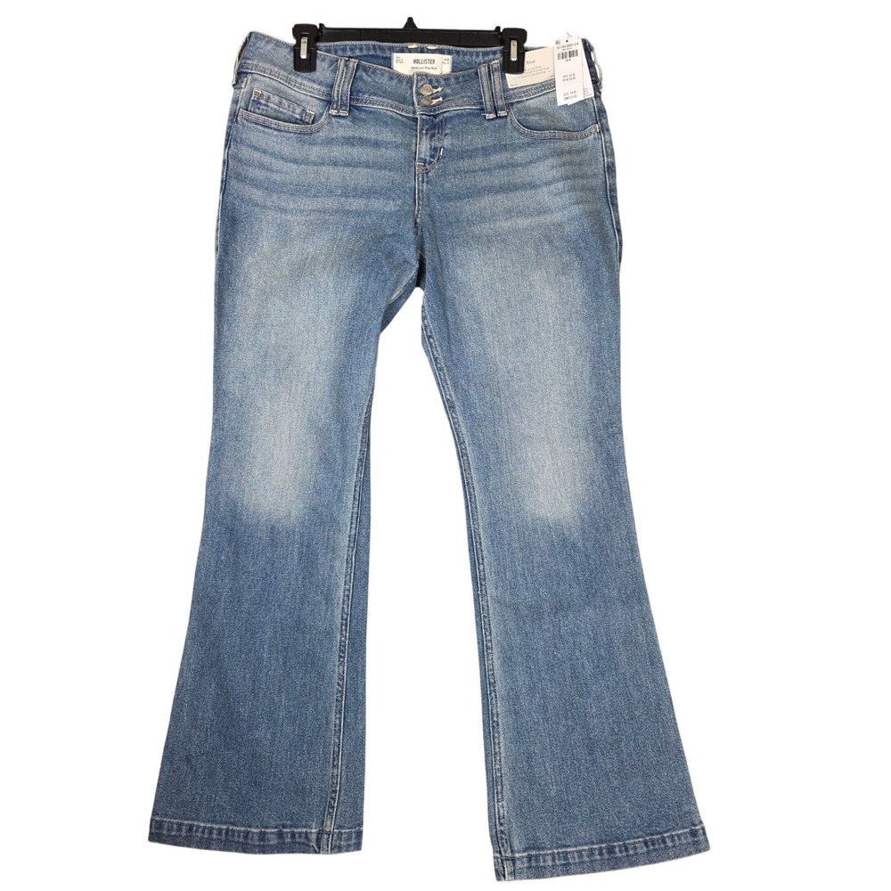 Hollister‎ Y2K Ultra Low Rise Bootcut Jeans 14R Floral Pocket Denim
